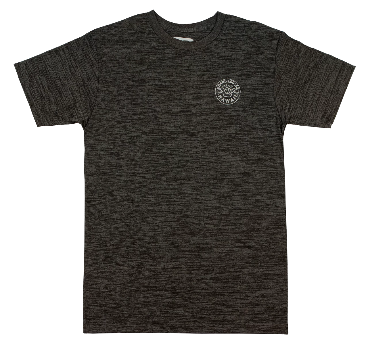 Hawaiian Athletics® Sports Tee - Shaka Pocket: Space Black