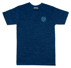 Hawaiian Athletics® Sports Tee - Shaka Pocket: Space Blue