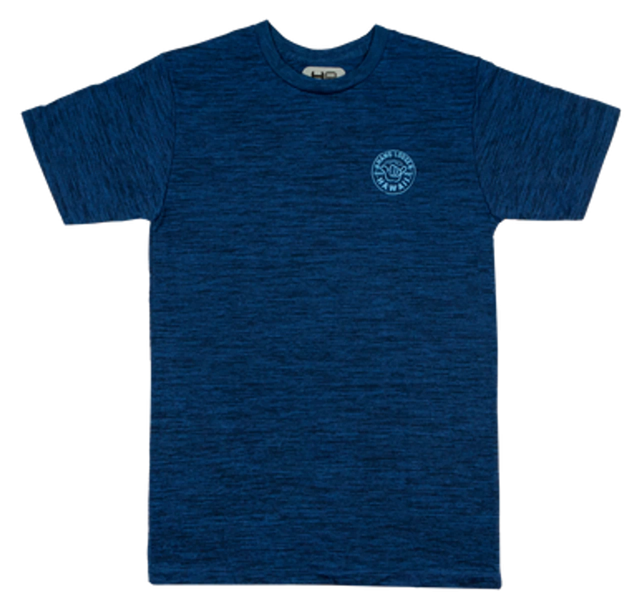 Hawaiian Athletics® Sports Tee - Shaka Pocket: Space Blue
