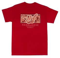 Crew Neck Tee - Hangloose Frame: Red Heather
