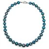 Freshwater Pearl Necklace - Large: Black