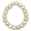 Freshwater Pearl Bracelet - Large: White