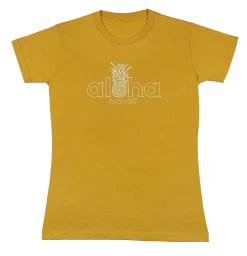 Island Girl® Surf Tee - Aloha Pine: Gold