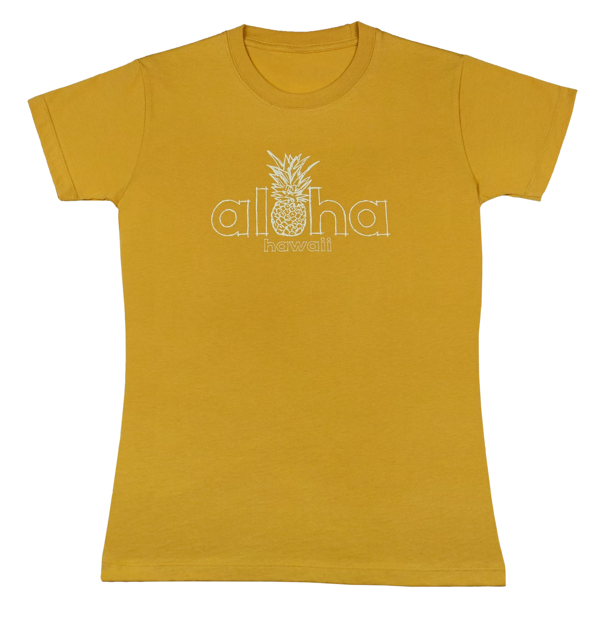 Island Girl® Surf Tee - Aloha Pine: Gold
