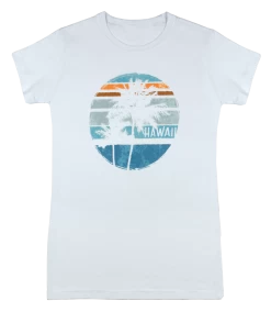 Island Girl® Surf Tee - Sunset: White