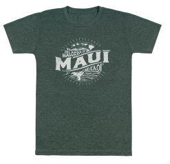 Vintage Dyed Tee - MAUI Islands: Green Heather