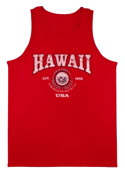 Men's TANK TOP - Collegiate: Red