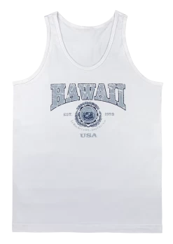 Men's TANK TOP - Collegiate: White
