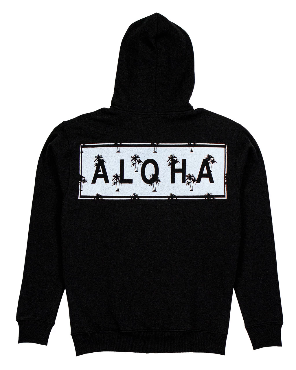 Robin Ruth® Sweatshirt Hoodie Zip Up - Kanaka Aloha: Black - Image 3