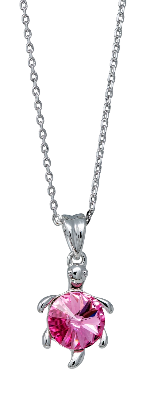Turtle With Crystal Necklace - Image 3