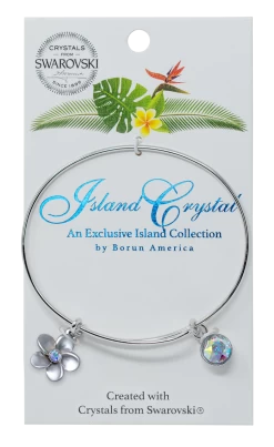 Island Crystal Charm Bracelet