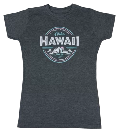 Island Girl® Surf Tee - Island Life: Charcoal Heather