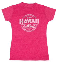 Island Girl® Surf Tee - Island Life: Fuschia Heather