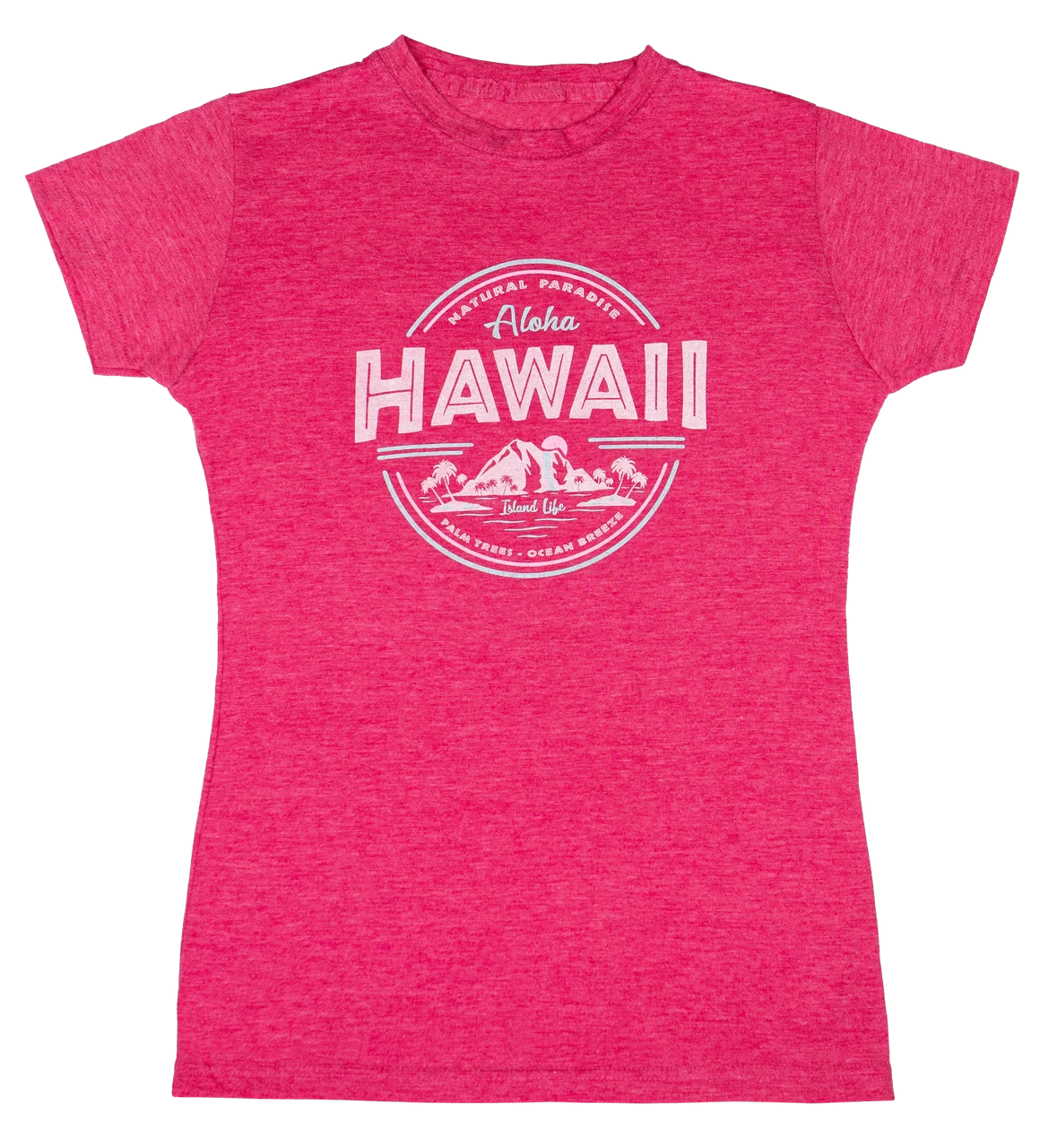 Island Girl® Surf Tee - Island Life: Fuschia Heather