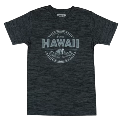 Hawaiian Athletics® Sports Tee - Island Life: Space Black