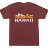 Hawaiian Performance Surfwear® - Beach Break: Maroon Heather