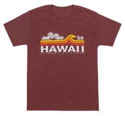 Hawaiian Performance Surfwear® - Beach Break: Maroon Heather
