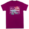 Ladies Crew Neck Tee - Pualani: Berry
