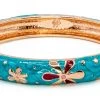 Medium Island Bangle - Flower Design: Turquoise