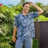 Men's Microfiber Aloha POLO Shirt - Gray Pareau