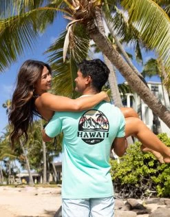 Hawaiian Performance Surfwear® - Tropical Sunset: Mint