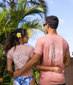 Island Girl® Surf Tee - Sunny Aloha: Dusty Rose