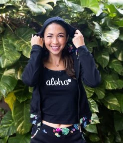 Island Design Collection Hoodie: Black