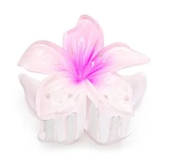 Plain Large Jaw Style Hair Clip: Light Pink