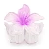 Plain Large Jaw Style Hair Clip: Light Purple
