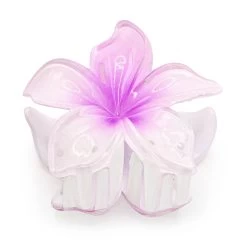 Plain Large Jaw Style Hair Clip: Light Purple