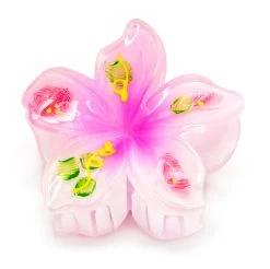Painted Large Jaw Style Hair Clip: Light Pink