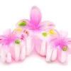 Painted Plumeria Trio Hair Clip: Light Pink
