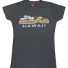 Island Girl® Surf Tee - Beach Break: Charcoal Heather