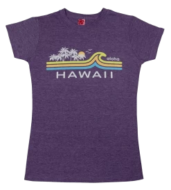 Island Girl® Surf Tee - Beach Break: Purple Heather
