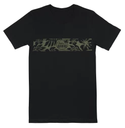 Vintage Dyed Tee - Retro Band: Black