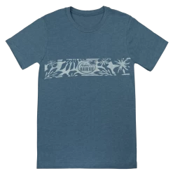 Vintage Dyed Tee - Retro Band: Denim Heather