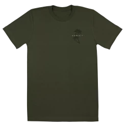Vintage Dyed Tee - Wave: Olive Heather