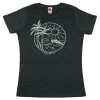 Island Girl® Surf Tee - Sun Surf: Charcoal Heather