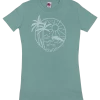 Island Girl® Surf Tee - Sun Surf: Sea Green
