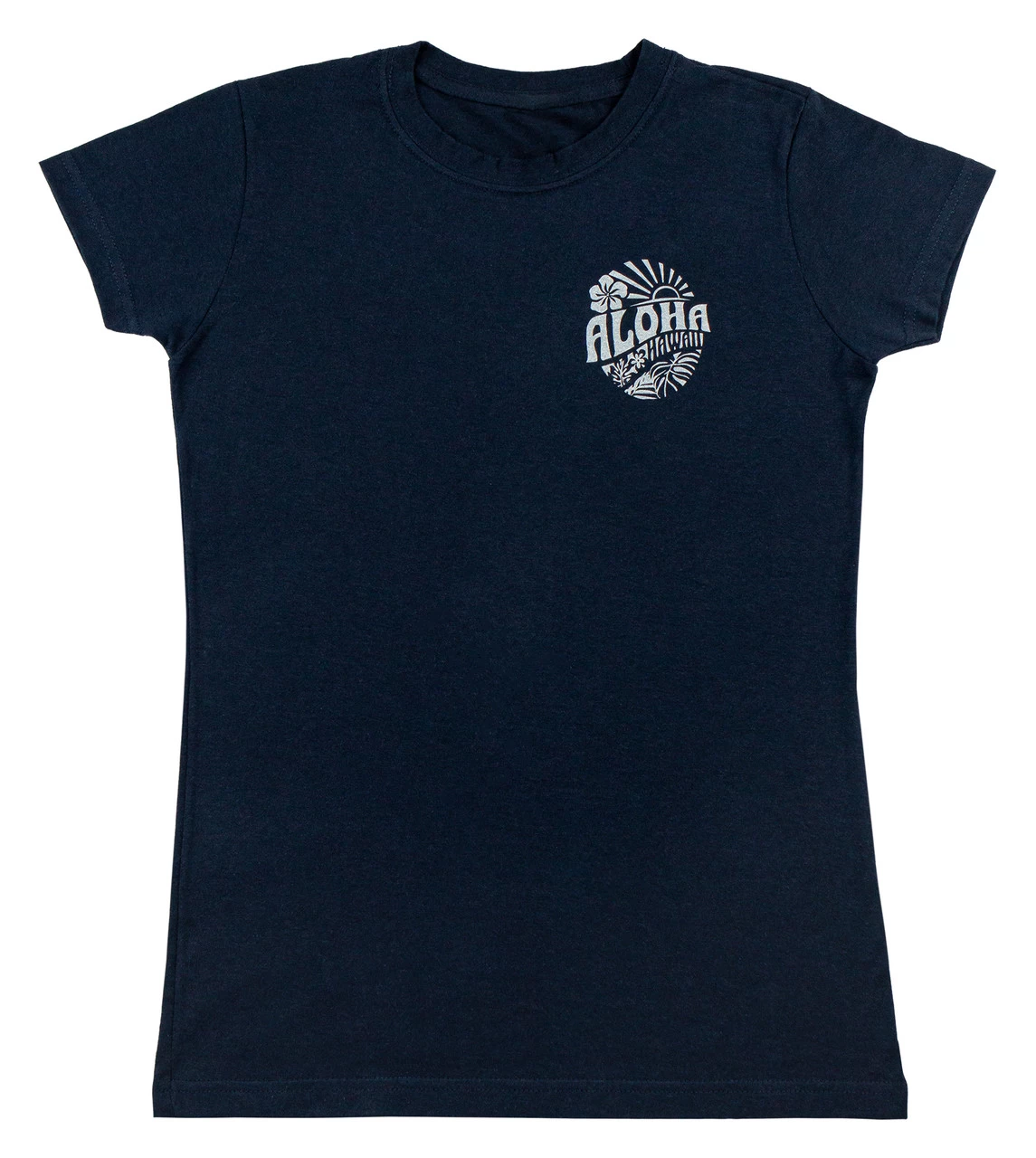 Island Girl® Surf Tee - Sunny Aloha: Charcoal Heather - Image 7