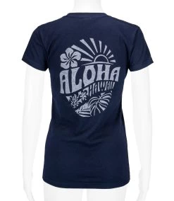 Island Girl® Surf Tee - Sunny Aloha: Navy