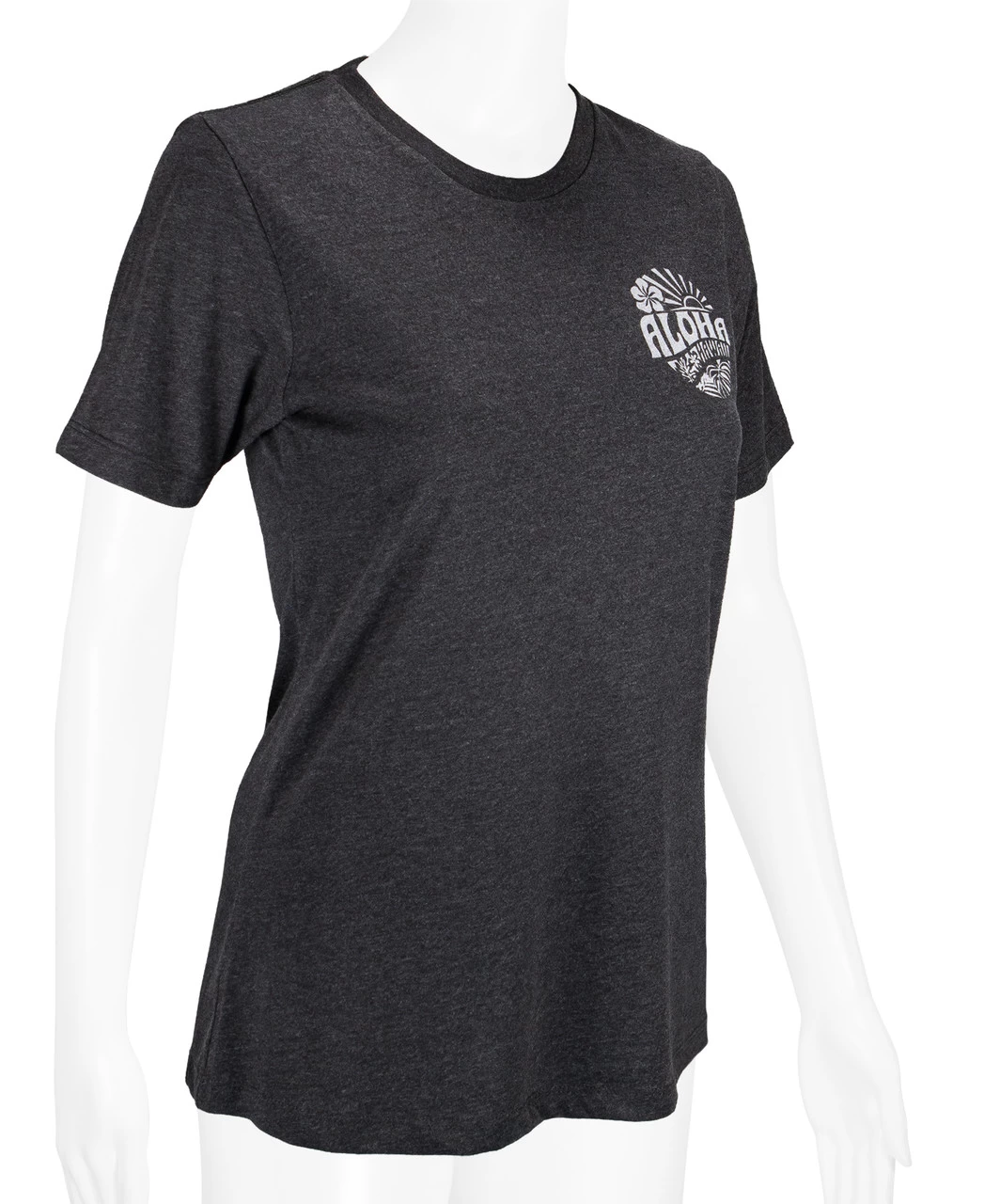 Island Girl® Surf Tee - Sunny Aloha: Charcoal Heather - Image 5