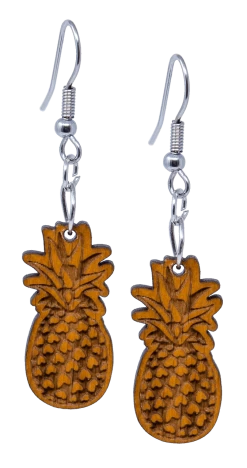 Island Edge® Small Dangle Earrings: Pineapple