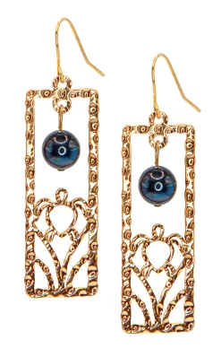 Jewel Of The Sea Dangle Earrings: Honu Frame