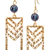 Jewel Of The Sea Dangle Earrings: Tribal Frame