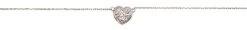 Moana Collection Sterling Silver Anklet: Heart