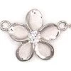 Moana Collection Sterling Silver Anklet: Plumeria