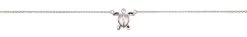 Moana Collection Sterling Silver Anklet: Turtle