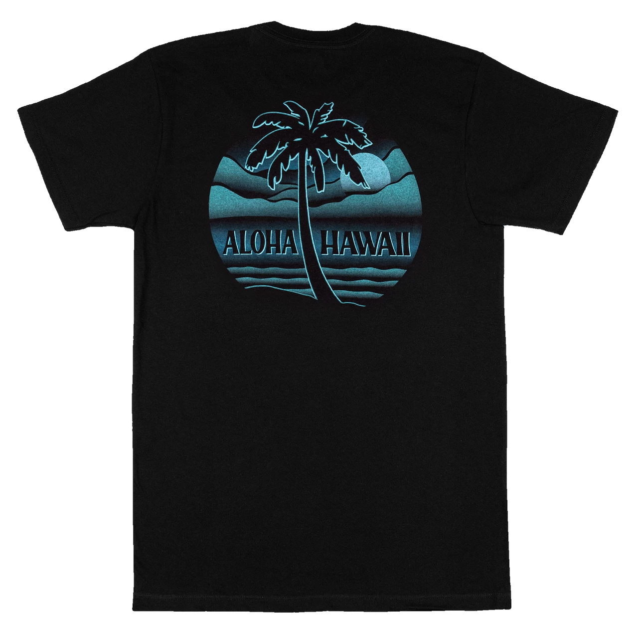 Crew Neck Tee - Moonlight: Black - Image 2