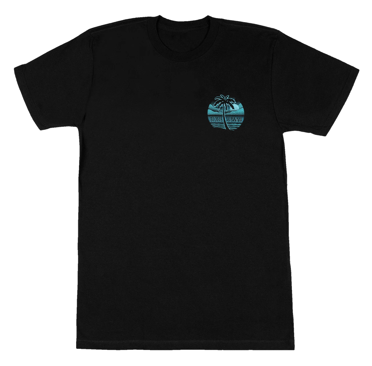 Crew Neck Tee - Moonlight: Black